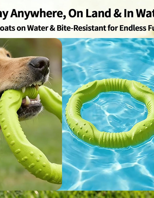 Load image into Gallery viewer, Dog Toys for Aggressive Chewers,¡¾Floatable¡¿ Dog Flying Disc, Dog Tug Toy, Interactive Dog Toys, Dog Teeth Cleaning, Tug of War Dog Toy, Dog Chew Toys, Dog Teething Toys for Catch, Fetch
