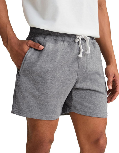 Load image into Gallery viewer, Mens Athletic Gym Shorts 5.5" Elastic Waist Casual Pajama Pocket Jogger Men Workout Short Pants

