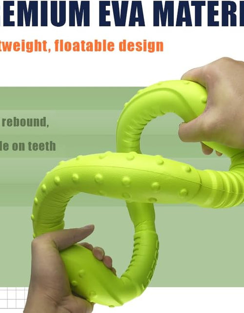 Load image into Gallery viewer, Dog Toys for Aggressive Chewers,¡¾Floatable¡¿ Dog Flying Disc, Dog Tug Toy, Interactive Dog Toys, Dog Teeth Cleaning, Tug of War Dog Toy, Dog Chew Toys, Dog Teething Toys for Catch, Fetch
