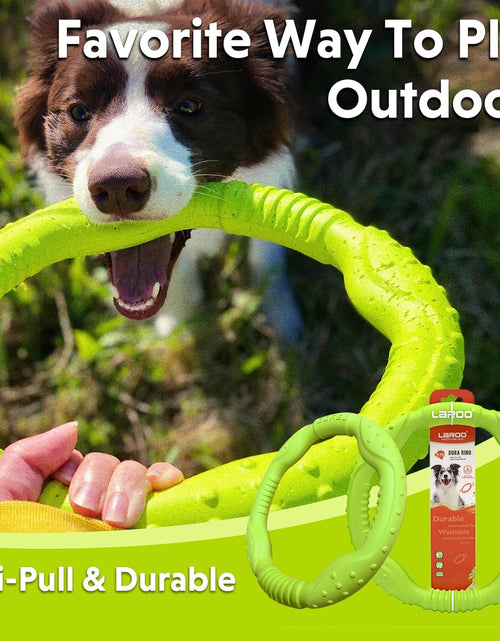 Load image into Gallery viewer, Dog Toys for Aggressive Chewers,¡¾Floatable¡¿ Dog Flying Disc, Dog Tug Toy, Interactive Dog Toys, Dog Teeth Cleaning, Tug of War Dog Toy, Dog Chew Toys, Dog Teething Toys for Catch, Fetch
