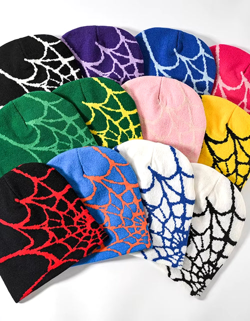 Load image into Gallery viewer, Meaculpa Beanie Bonnet Y2K Beanie Hat Women'S Knit Beanie Short Luxury Man Hat Winter Cap Man HM03
